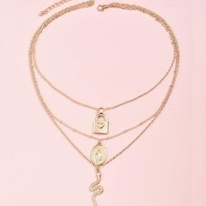 3/$30 💛 Multi Layer Charm Necklace